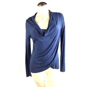 Tahari Size S Drape Neck T-Shirt